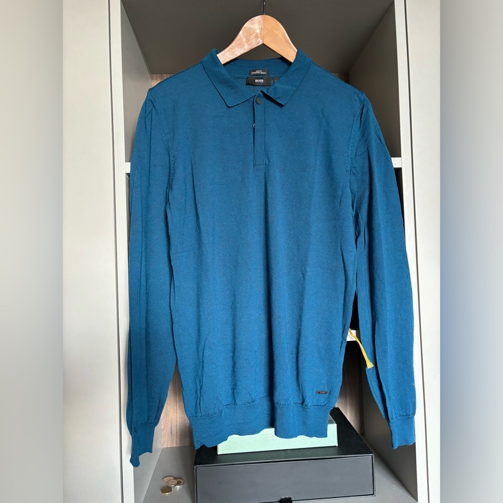 Boss slim fit Merino polo
